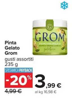 Carrefour Pinta Gelato Grom offerta