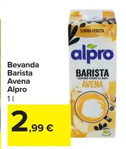 Carrefour Bevanda Barista Avena Alpro offerta