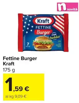 Carrefour Fettine Burger Kraft offerta