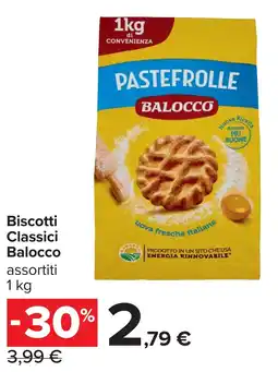 Carrefour Biscotti Classici Balocco offerta