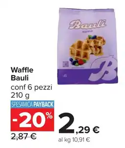 Carrefour Waffle Bauli offerta