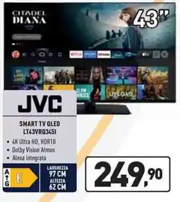 Unieuro JVC SMART TV QLED LT43VRQ3451 offerta