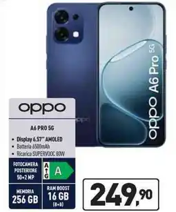 Unieuro oppo A6 PRO 5G offerta