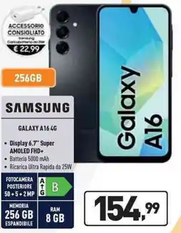 Unieuro SAMSUNG GALAXY A16 4G offerta