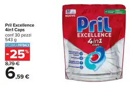 Carrefour Pril Excellence 4in1 Caps offerta