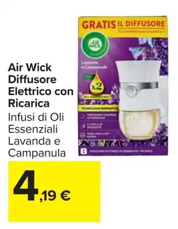 Carrefour Air Wick Diffusore Elettrico con Ricarica offerta