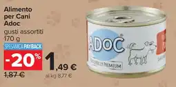 Carrefour Alimento per Cani Adoc offerta
