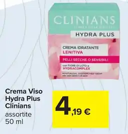 Carrefour Crema Viso Hydra Plus Clinians offerta