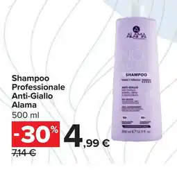 Carrefour Shampoo Professionale Anti-Giallo Alama offerta