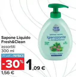 Carrefour Sapone Liquido Fresh&Clean offerta