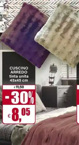 Il Gigante Cuscino arredo tinta unita offerta