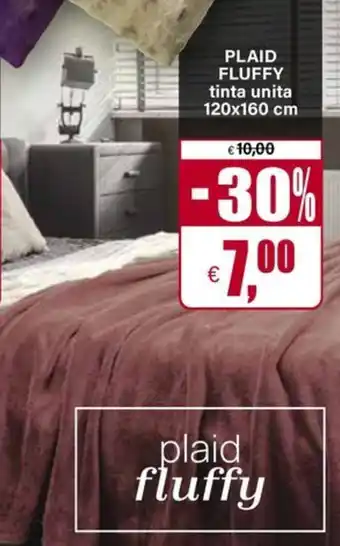 Il Gigante Plaid fluffy tinta unita offerta