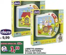 Il Gigante Chicco libretto animali della fattoria o casa dei cuccioli offerta