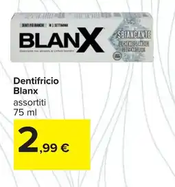 Carrefour Dentifricio Blanx offerta