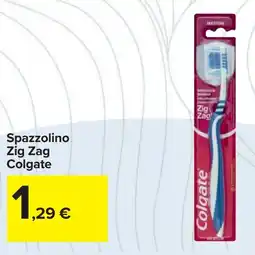 Carrefour Spazzolino Zig Zag Colgate offerta