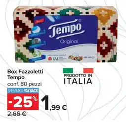 Carrefour Box Fazzoletti Tempo offerta