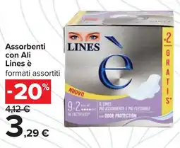 Carrefour Assorbenti con Ali Lines è offerta