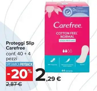 Carrefour Proteggi Slip Carefree offerta