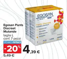 Carrefour Egosan Pants Discreet Mutande offerta