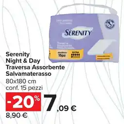 Carrefour Serenity Night & Day Traversa Assorbente Salvamaterasso offerta