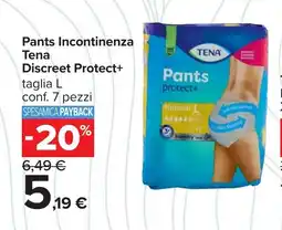 Carrefour Pants Incontinenza Tena Discreet Protect+ offerta