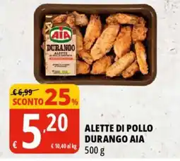 Tigros Alette di pollo durango AIA offerta