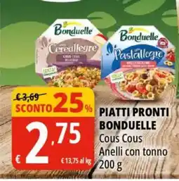 Tigros Piatti pronti BONDUELLE offerta
