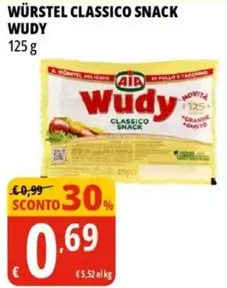 Tigros Würstel classico snack WUDY offerta