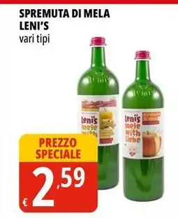 Tigros Spremuta di mela LENI'S vari tipi offerta