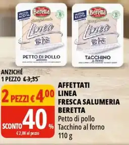 Tigros Affettati linea fresca salumeria BERETTA offerta