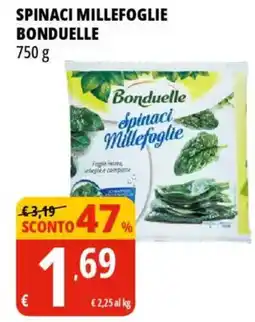 Tigros Spinaci millefoglie BONDUELLE offerta