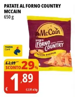 Tigros Patate al forno country MCCAIN offerta