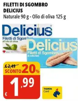 Tigros Filetti di sgombro DELICIUS offerta