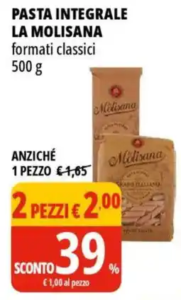 Tigros Pasta integrale LA MOLISANA offerta