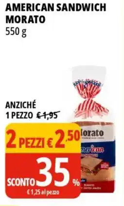 Tigros American sandwich MORATO offerta