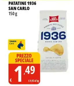 Tigros Patatine 1936 SAN CARLO offerta