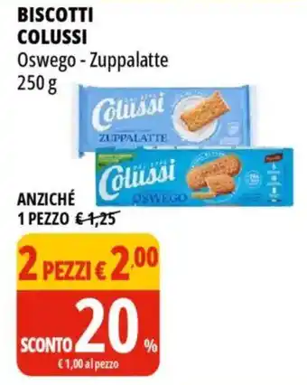 Tigros Biscotti COLUSSI offerta