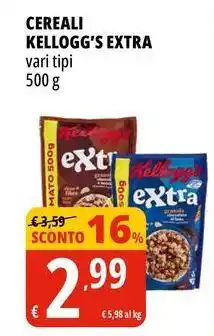 Tigros Cereali KELLOGG'S EXTRA offerta