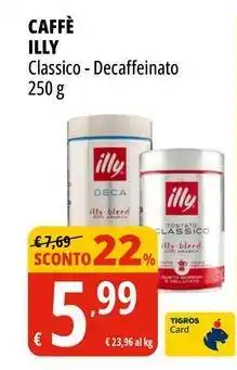 Tigros Caffè ILLY offerta