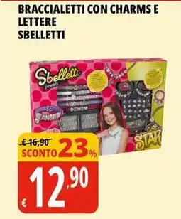 Tigros Braccialetti con charms e lettere SBELLETTI offerta