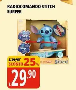 Tigros Radiocomando stitch surfer offerta