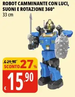 Tigros Robot camminante con luci, suoni e rotazione 360° 33 cm offerta