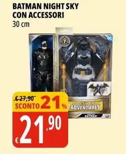 Tigros Batman night sky con accessori 30 cm offerta