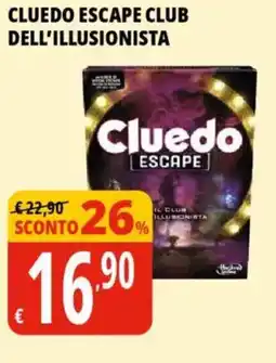 Tigros Cluedo escape club dell'illusionista offerta
