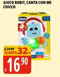 Tigros Gioco robit, canta con me CHICCO offerta