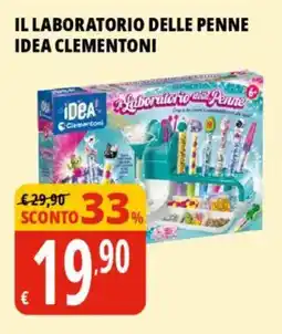 Tigros Il laboratorio delle penne idea CLEMENTONI offerta