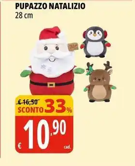 Tigros Pupazzo natalizio 28 cm offerta