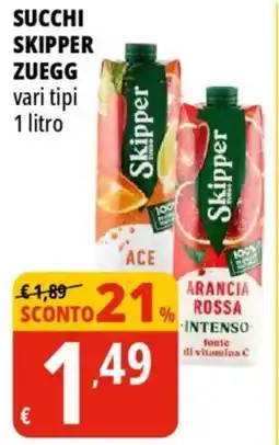 Tigros Succhi skipper ZUEGG offerta