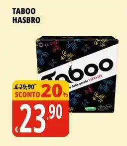 Tigros Taboo HASBRO offerta