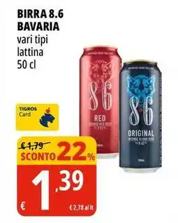Tigros Birra 8.6 BAVARIA offerta